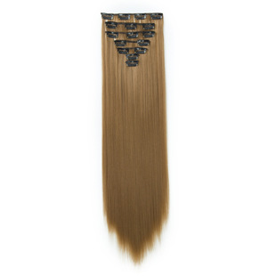 16 card seven-piece Clip hair wig foreign trade European and American fashion hair extension wig Clip hair wholesale