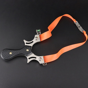 Slingshot factory wholesale shipment stainless steel Shenlong level sight flat rubber band fast pressure clip no binding metal
