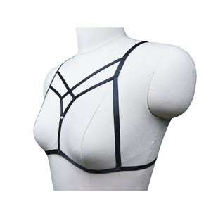 Europe and the United States hot-selling personalized bra strap handmade elastic body chain Gothic restraint cross sling neck