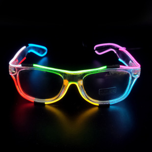 Factory made acrylic luminous glasses concert bar disco party glasses high tech LED goggles