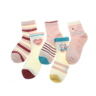 Six-finger mouse children's socks combed cotton socks spring and summer girls tube socks spring and autumn thin CUHK boys wholesale