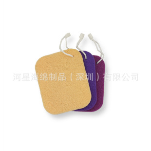 Hydrophilic face washing puff face washing puff non-latex water changing easy to clean easy foaming square middle hole face washing puff