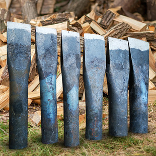 Rail steel forging and quenching process firewood splitting artifact axe tip firewood tip broken wood double-sided cutting blade steel fire good hardness high