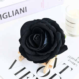 Factory wholesale black artificial flower series Black hydrangea rose Halloween decoration foreign trade cross-border export