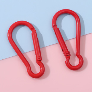 Color gourd-shaped alloy paint spring buckle key chain DIY jewelry handmade backpack buckle accessories material