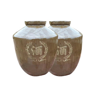100 jin wine jar factory wholesale ceramic wine jar Sichuan clay pottery stoneware wine jar wine cellar wine jar fermentation jar