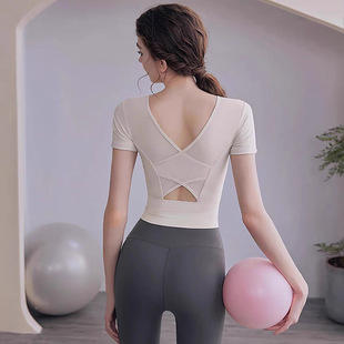 Yoga Clothes Top Women's Front Zipper with Chest Pad New Fitness Vest Sports Pilates Training Bra Fitness Clothes