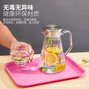 Fast food plastic business package tray commercial hamburger shop tray rectangular serving tray canteen tray dining