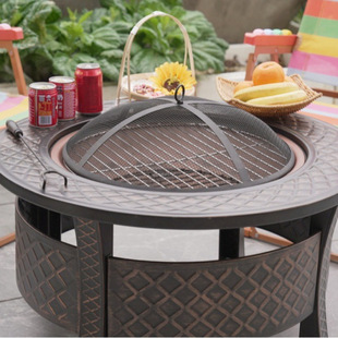 ✅Courtyard heating stove grill charcoal carbon stove grill courtyard garden outdoor indoor stove grill table multifunctional cooking