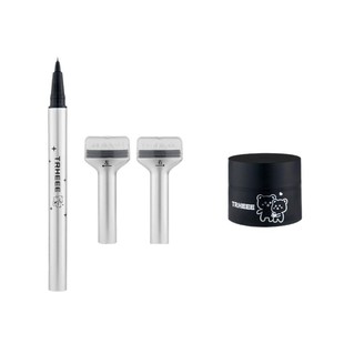 TRHEEE Тушь для нижних ресниц Stamp Magic Eyeliner Быстросохнущая водостойкая защита от пота Не легко размазывается Формирование одним движением для начинающих.