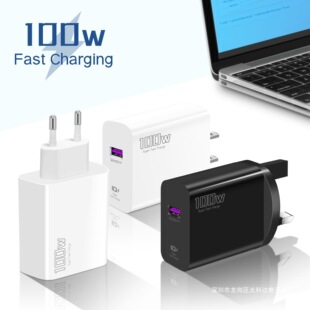 100W супер быстрая зарядная головка подходит для Xiaomi Samsung планшетный мобильный телефон зарядное устройство в Европе, Америке и Великобритании адаптер зарядная головка