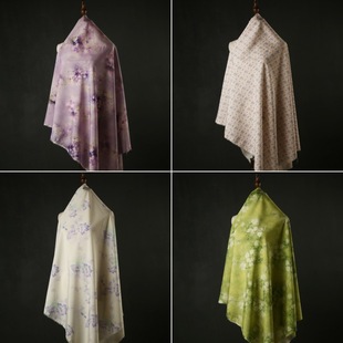 New Chinese-style Digital Printed Fabric Brocade Cotton Fabric Plant-dyed Cheongsam dress Top New Chinese-style Hanfu Fabric