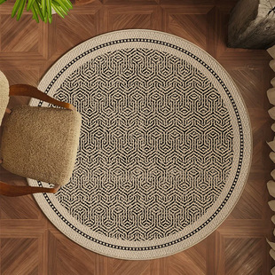 High-grade round carpet TPR Belgian velvet cloakroom bedroom mat study living room sofa coffee table blanket