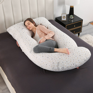 Cross-border entity Amazon supplier wholesale pregnant women pillow side pillow detachable crystal velvet G-shaped waist pillow
