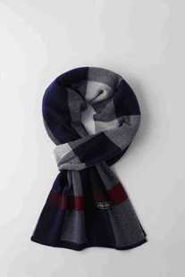 2024 New Wool Scarf Men's Winter Thickened Warm High-end Neck Boys' Day Gift for Boyfriend's Dad
