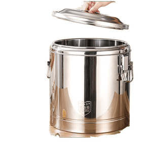Special Thick 304 Insulation Bucket Insulation Rice Bucket Porridge Bucket Tea Soup Bucket Soybean Milk Bucket Commercial Stall Kindergarten Adult