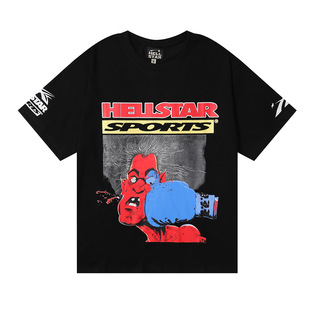 2024 new European and American fashion brand men's and women's lovers plus size loose pullover short sleeve T-shirt