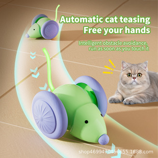 Cat Toy Smart Electric Whale Cat Car Self-Hi Pet Car Automatic Cat Self-Hi Toy Car