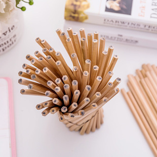 Log pencil writing constantly lead children HB hex pole sketch pencil stationery supplies Primary School manufacturers wholesale T