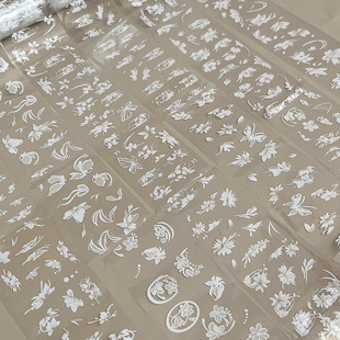 10 new semi-transparent beautiful hand-painted snow mowing nail art starry sky transfer paper super fairy gentle wind butterfly transfer paper