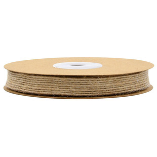 Fish Silk linen cloth roll yellow linen rope ribbon DIY decorative bow Christmas handmade fishing line packaging Amazon