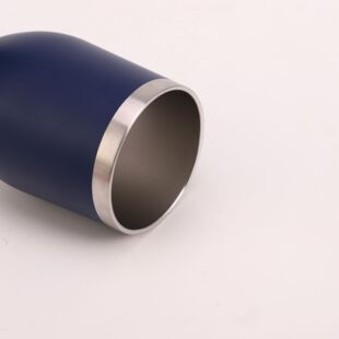 Amazon Direct Supply Double Layer Stainless Steel 12oz Eggshell Cup Coffee Thermos Cup Cold Red Wine Spray Egg Cup