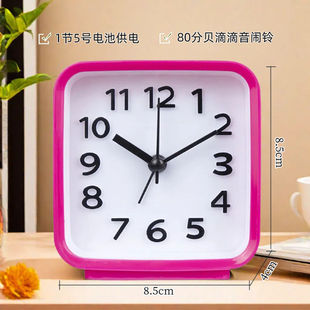 Simple square alarm clock student alarm clock bedroom clock bedside clock creative clock desktop clock table clock wholesale