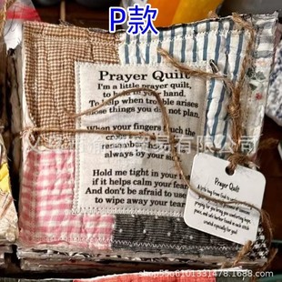 Трансграничный Prayer Quilt with Cross Inside Amazon Новые молитвенные одеяла