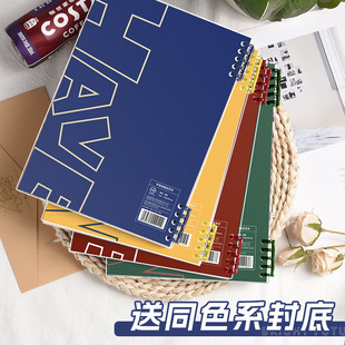 American retro b5 loose-leaf notebook a5 detachable hand-free notebook a4 simple diy notebook for students