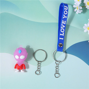 Luminous Altman Keychain PVC Soft Rubber Keychain Cute Doll Keychain Pendant Altman Keychain