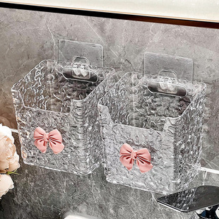 Fashion Wash Towel Wall-mounted Storage Box Bathroom Secondary Cotton Soft Towel Tissue Toilet Rack Finishing