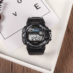 Youth multi-functional electronic watch male and female Junior High School High School fashion trend primary and secondary school student sports waterproof watch