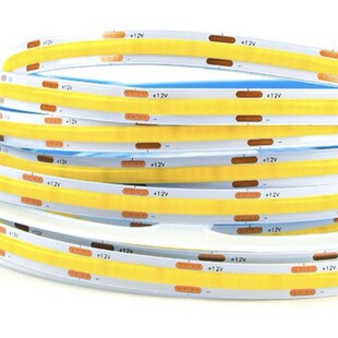 Amazon Hot Selling 12V Low Voltage Self-adhesive Soft Light Strip 8mm High Display Finger COB Dimmable Light Strip