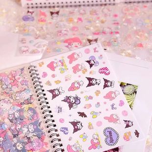 Sanrio Sticker Cartoon Kolomi Merlot Goo Caraben Cute Children's Girl Thickened Cartoon Hand Ledger