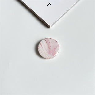 Marble pattern drop glue airbag bracket cross-border foreign trade creative lazy desktop support back transparent mobile phone holder