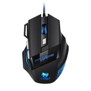 T-WOLF Lei Lang M1 игровая проводная мышь модная светящаяся курица lolcf E-Sports интернет кофейная фабрика прямые волосы