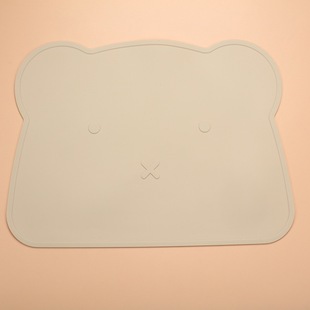 Amazon Hot Selling Children's Silicone Pad Cartoon Bear One-piece Silicone Pad Baby Learning Eating Placemat