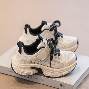 Girls' Shoes 2025 Spring New Breathable Mesh Boys' sneaker Lightweight Soft-soled Casual Children's Torre Shoes
