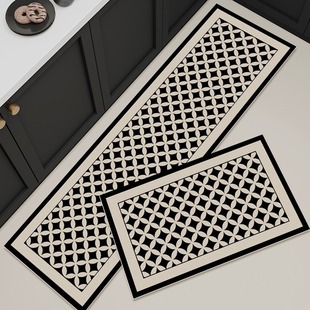 Light luxury wind household kitchen floor mat dirt-resistant long diatom mud foot mat water absorption oil easy to take care of non-slip mat wholesale
