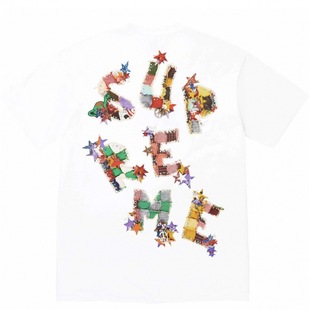 Meichao Original 24SS Paint Tee Paint Paint Graffiti Letter Printed Short Sleeve T-Shirt for Men and Women