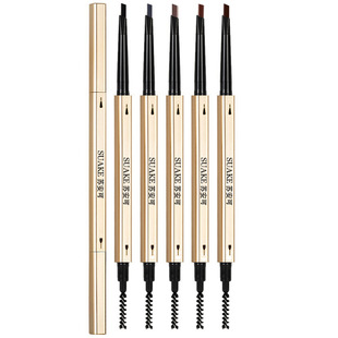 SUAKE Su Anke Small Triangle Double Eyebrow Pen Eyebrow Brush Small Gold Strip Triangle Eyebrow Pen Lasting Double Header Extremely Thin Eyebrow Pen