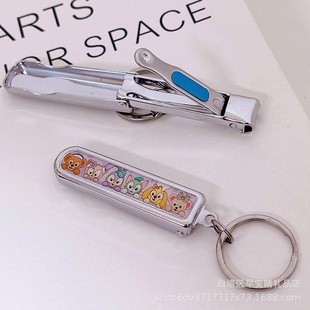 Cartoon crayon small new nail clippers cute nail clippers stainless steel nail clippers small gift portable small size nail clippers