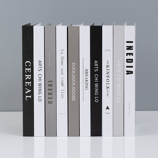 Thin Fake Book Props Book Decoration Model Ornaments Living Room Model Room Creative Jewelry Artificial Book Scandinavian Modern Style
