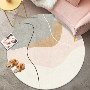 Cross-border Round Carpet Dirt-resistant and Easy-to-take-care Office Computer Chair Floor Mat Simple Study Home E-sports Swivel Chair Foot Mat