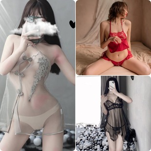 Sexy Lingerie, Small Breasts, Big Breasts, Pure Lust Skirt, Passionate Side High Slit Long Skirt, Uniform, Temptation, Flirting Cheongsam