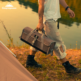 Koman Outdoor Portable Tool Kit Thickened Canvas Multifunctional Camping Handmade Bag Sundries Storage Bag