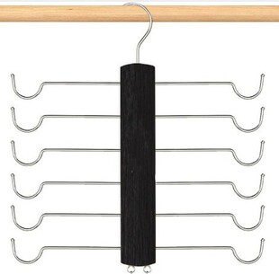 Factory Direct Multi-functional Multi-layer Solid Wood Underwear Hanger Sling Non-slip Pants Rack Household Storage Seamless Clothes Hanger