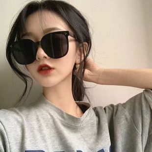 Yiwu in stock Small Three-point Internet Red Sunglasses Women's Trendy South Korea Large Frame Round Face Didi Shade Anti-UV Sunglasses