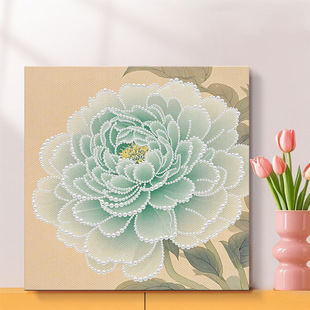 Tulip pearl painting DIY peony pearl material bag decorative painting sunflower living room pearl stickers wholesale