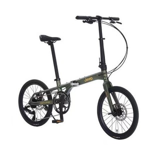 Jeep new folding variable speed bicycle magnesium alloy bicycle 20 inch portable male and female student car